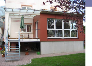 anbau wintergarten und terrasse in denzlingen